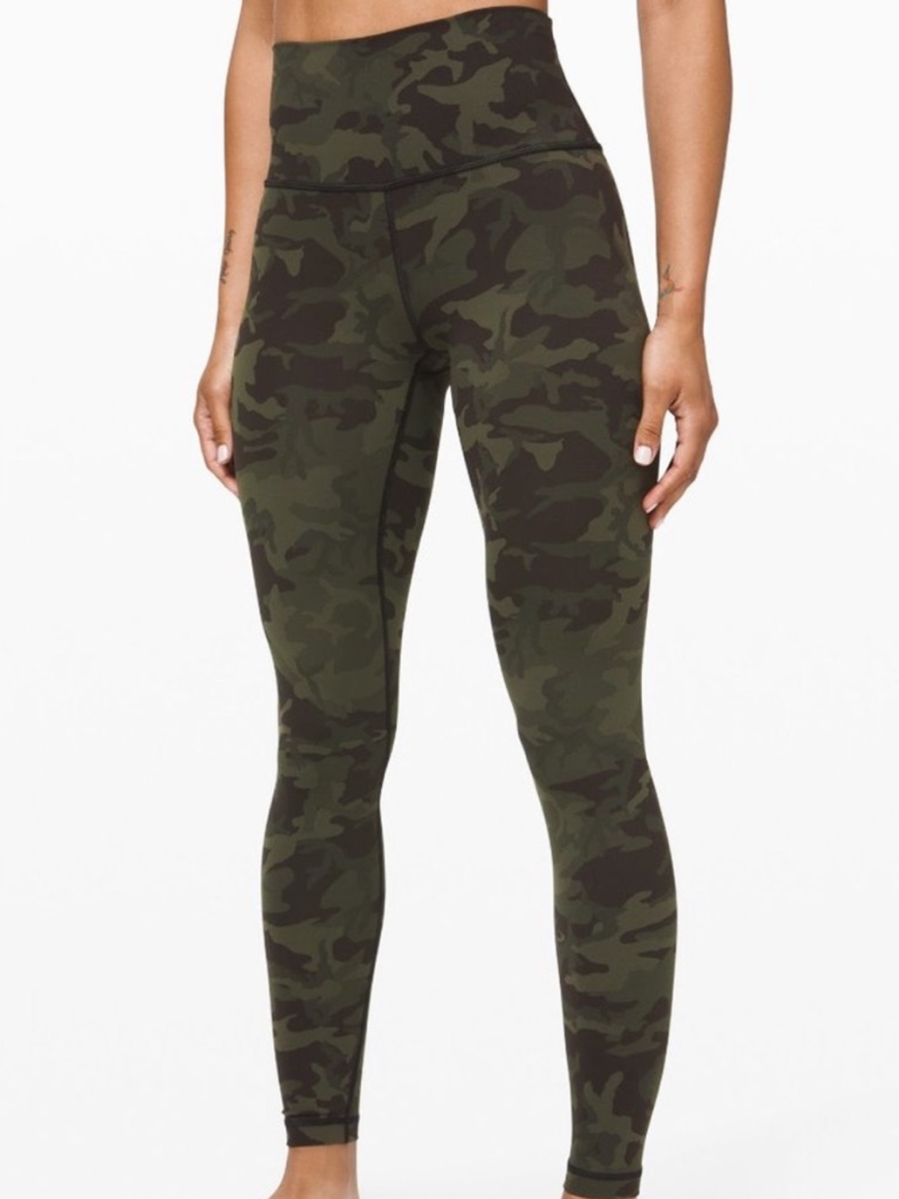 Lululemon Align Seamed Pants in Green Camo Sz 4